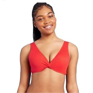 Shade & Shore Red Bikini Top